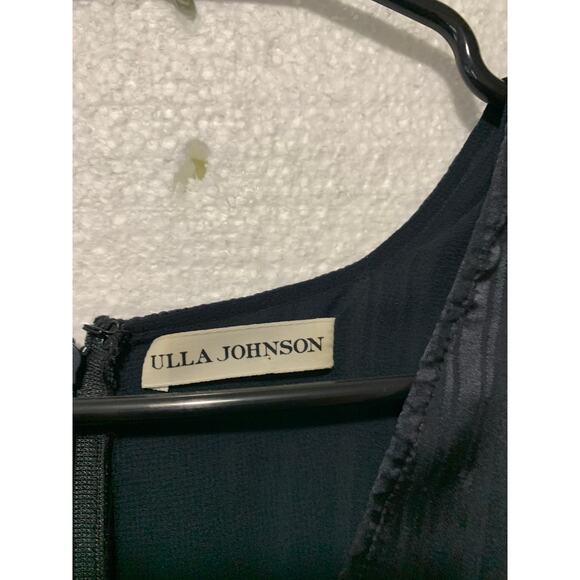 Ulla Johnson Odette Smocked Silk Midnight Mini Dress Size 2 - Picture 4 of 10